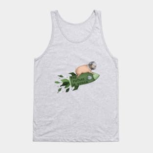 space pig - green Tank Top